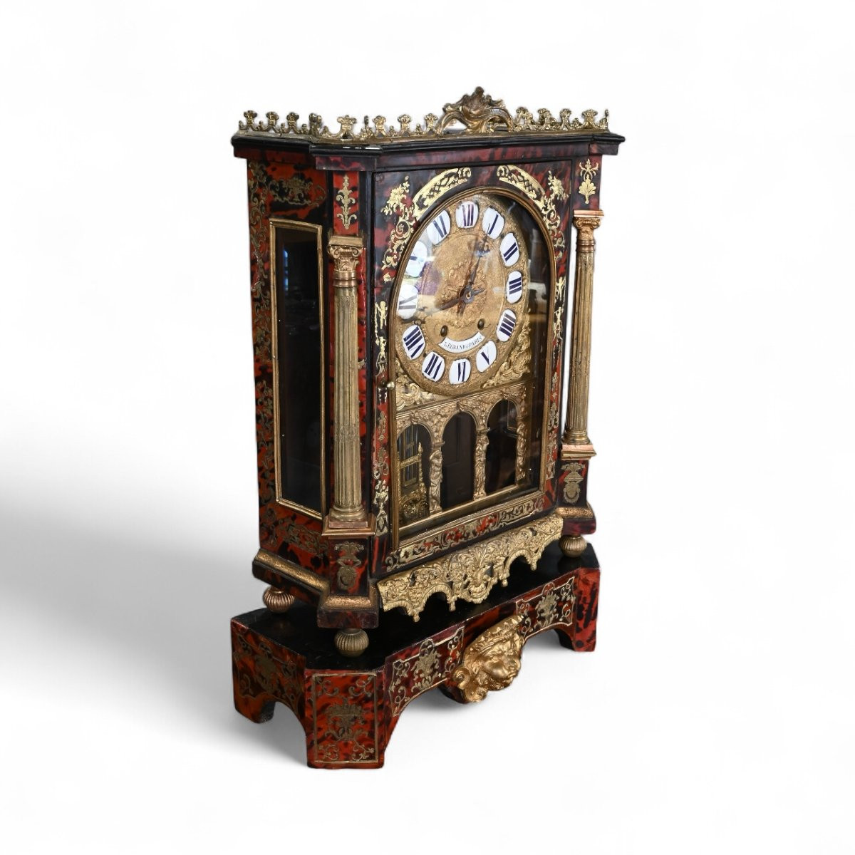 Legrand A’ Paris - Grande Horloge De Style Boulle - France XIXe siècle-photo-3